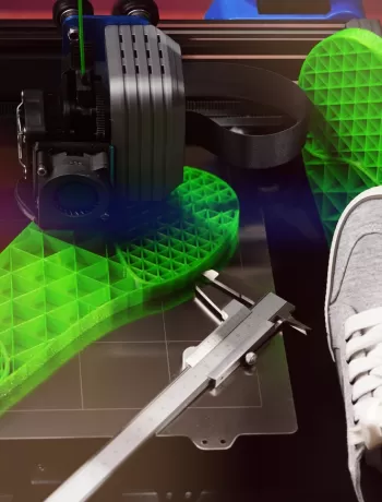 production de chaussures 3d